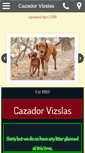 Mobile Screenshot of cazadorvizslas.com